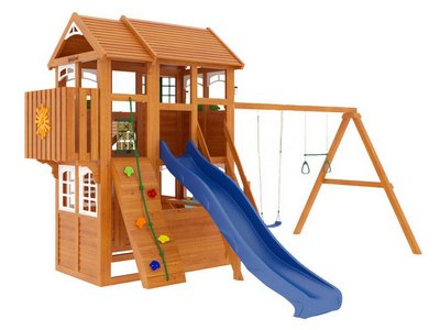 Детский деревянный домик Клубный домик 3 Luxe
