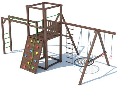 Детская площадка из дерева серия А2 модель 1