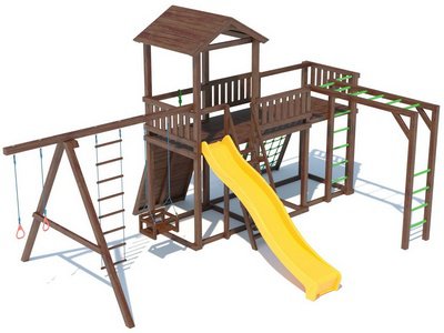 Детская площадка из дерева серия С1 модель 1