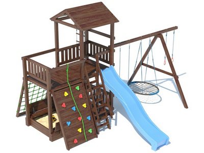 Детская площадка из дерева серия В4 модель 2