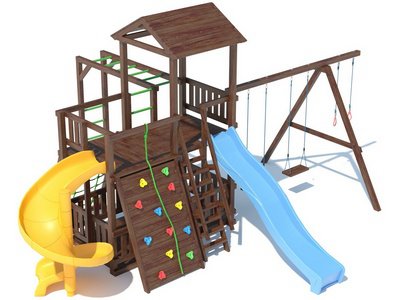 Детская площадка из дерева серия В6 модель 3