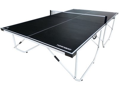 Всепогодный теннисный стол DFC TORNADO Home Compact для помещения, черный, складной